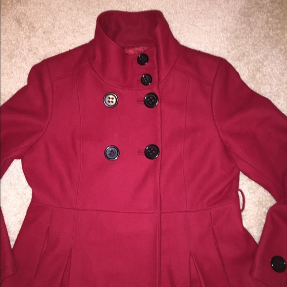FLASH SALE!!  Red wool coat! - Picture 4 of 6